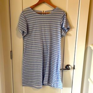 Sail to Sable striped dress with gold back zipper